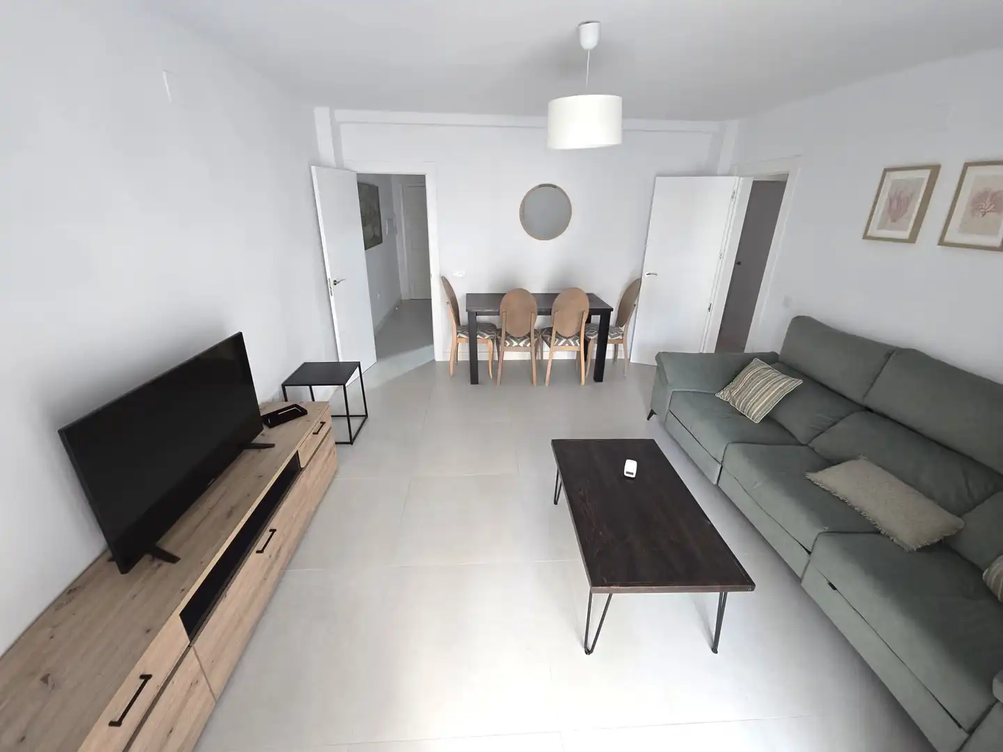 Living room of Flat for rent in Cáceres  with Air Conditioner, Terrace and Furnished