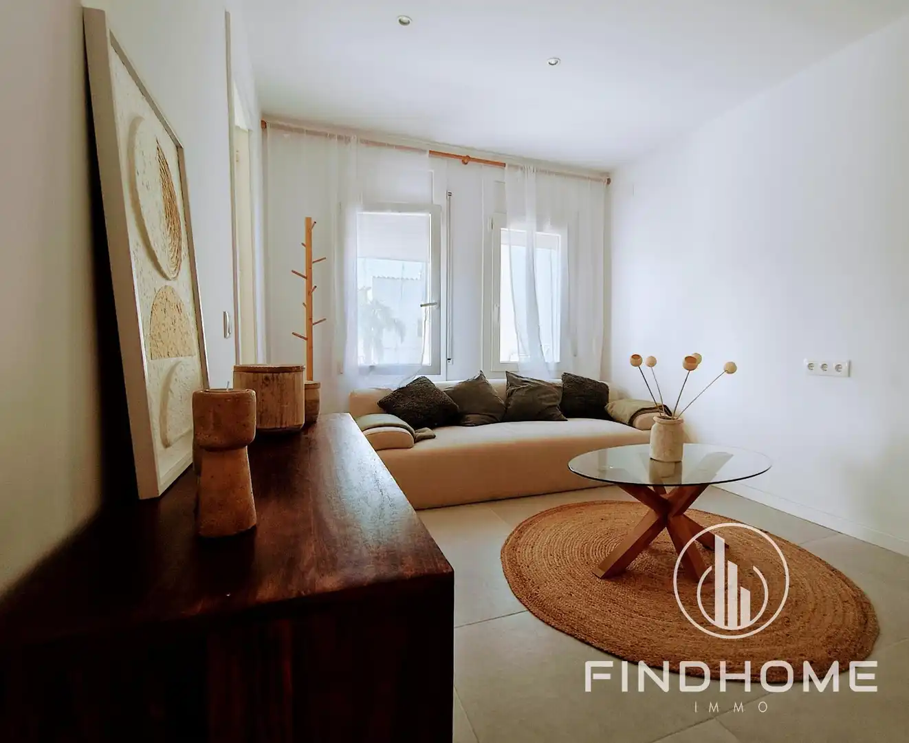 Living room of Flat for sale in Empuriabrava  with Furnished