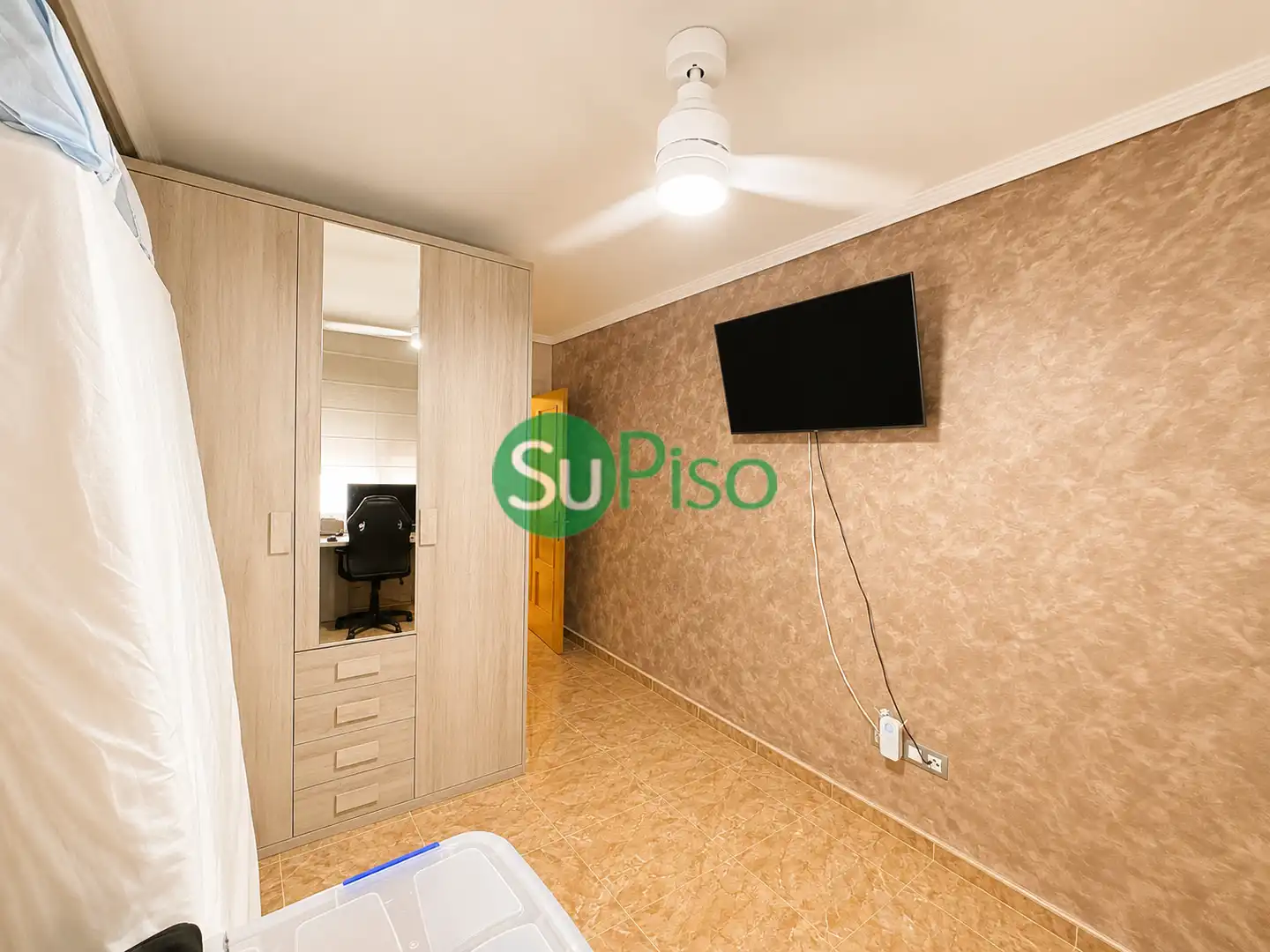 Bedroom of Flat for sale in Numancia de la Sagra  with Air Conditioner, Heating and Terrace