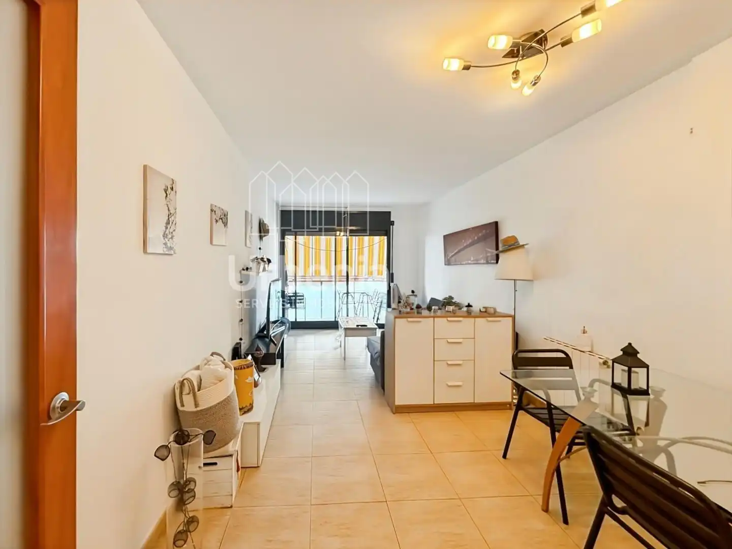 Wohnzimmer von Wohnung zum Verkauf in Pineda de Mar mit Heizung, Terrasse und Möbliert