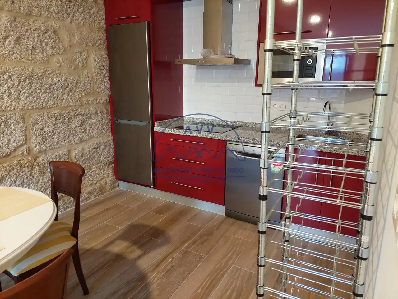 Cocina de Loft de alquiler en Vigo  con Calefacción y Amueblado