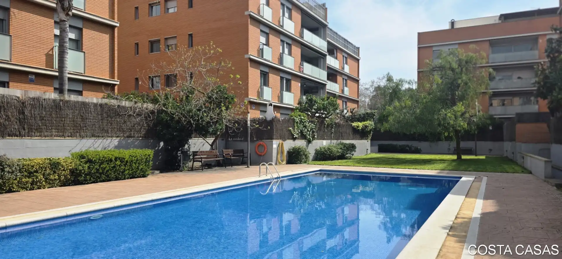 Swimming pool of Duplexes for sale in Castelldefels  with Air Conditioner, Heating and Parquet flooring