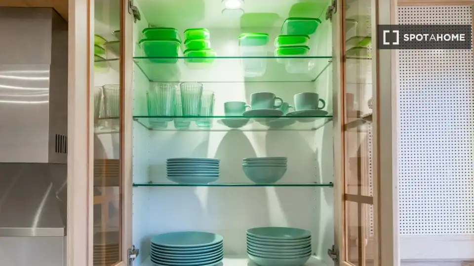 Kitchen of Flat for rent in Barcelona  with Air Conditioner, Heating and Furnished