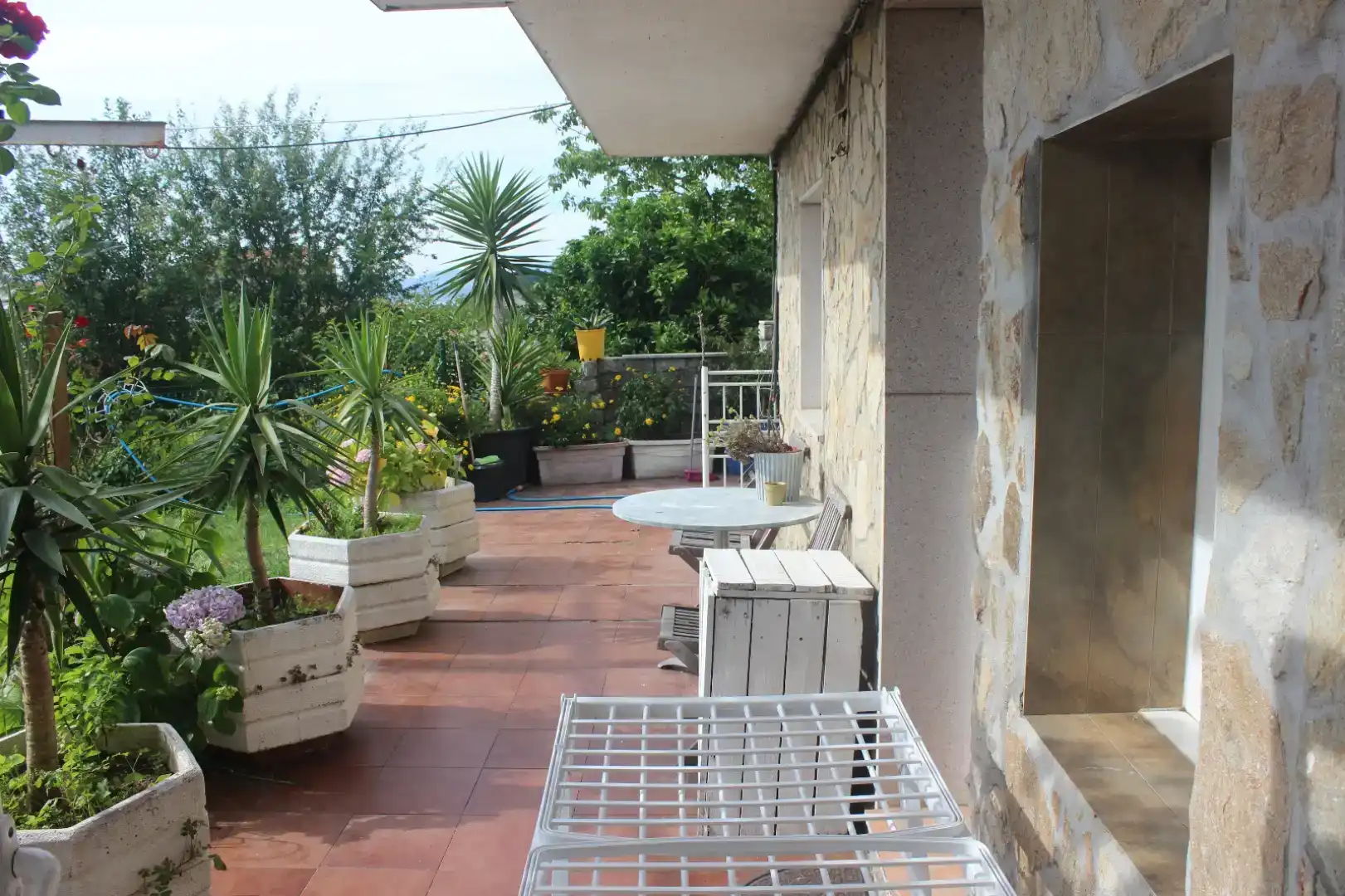 Terrassa de Apartament de lloguer en Vilagarcía de Arousa amb Moblat, Forn i Rentadora