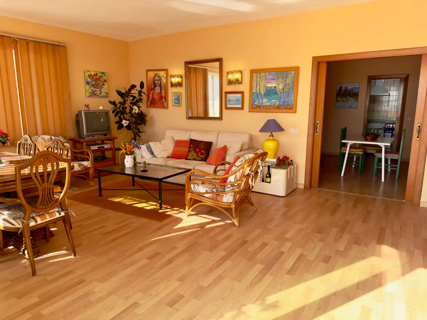 Sala de estar de Apartamento en venta en Calpe / Calp con Terraza, Amueblado y Horno
