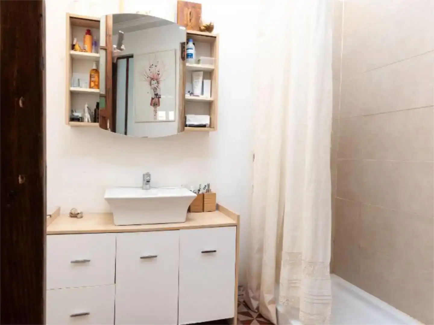 Baño de Ático para compartir en Valencia con Amueblado y Balcón