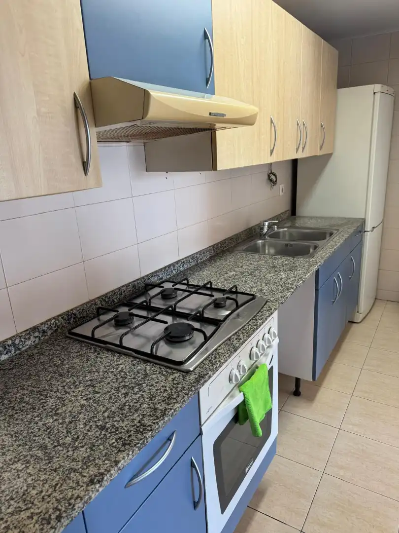 Kitchen of Flat for sale in Badalona  with Air Conditioner, Heating and Oven