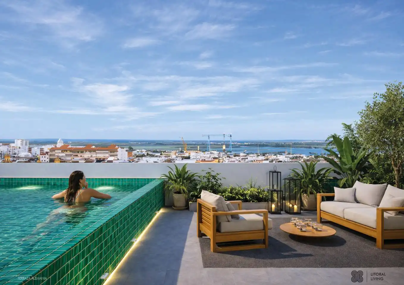 Terrasse von Wohnung zum Verkauf in Huelva mit Klimaanlage