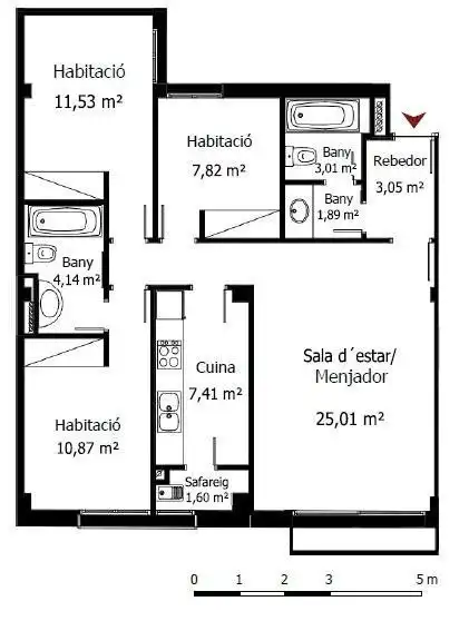 Flat with lift for sale in de les Escoles, imagen 11