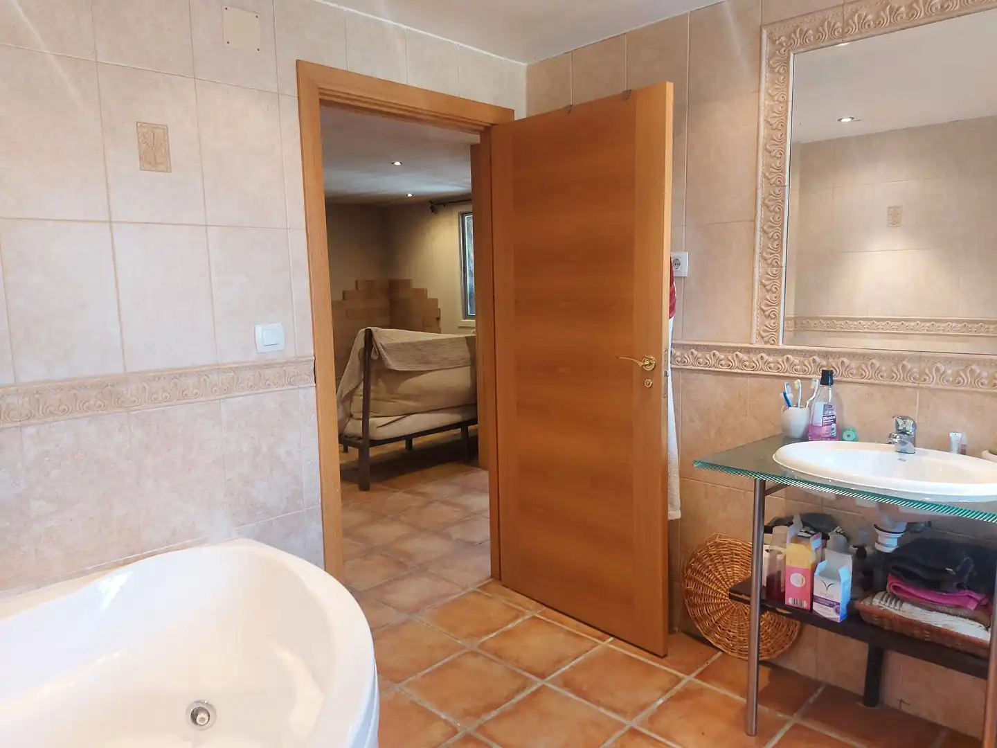 Baño de Casa o chalet en venta en Navas del Rey con Aire acondicionado, Calefacción y Jardín privado