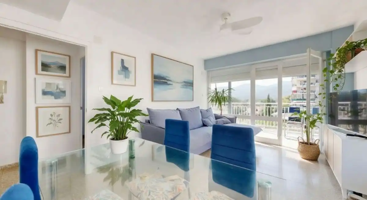 Sala de estar de Piso en venta en Benicasim / Benicàssim con Jardín privado y Terraza