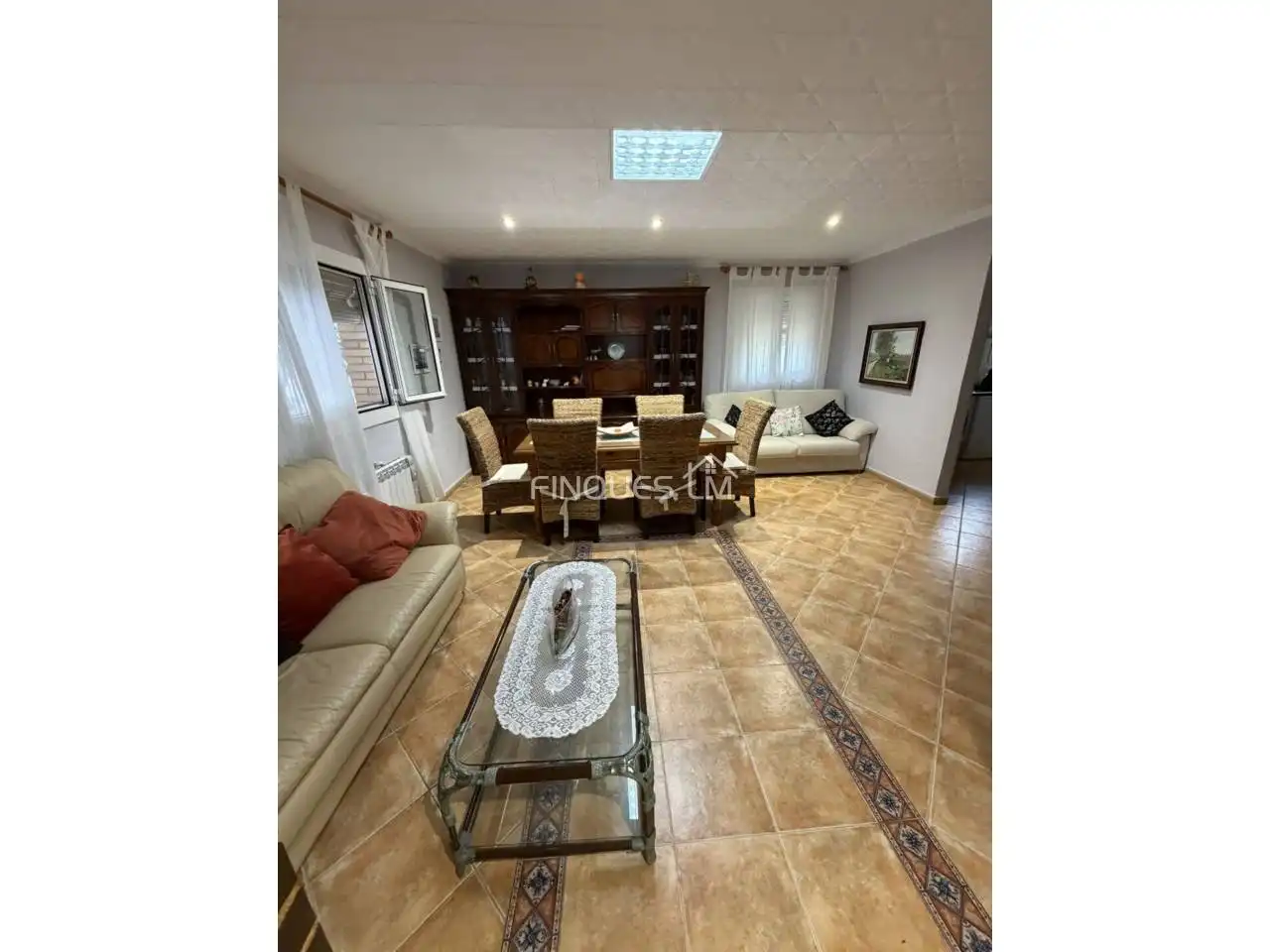 Sala de estar de Casa o chalet en venta en Vidreres con Aire acondicionado, Jardín privado y Terraza