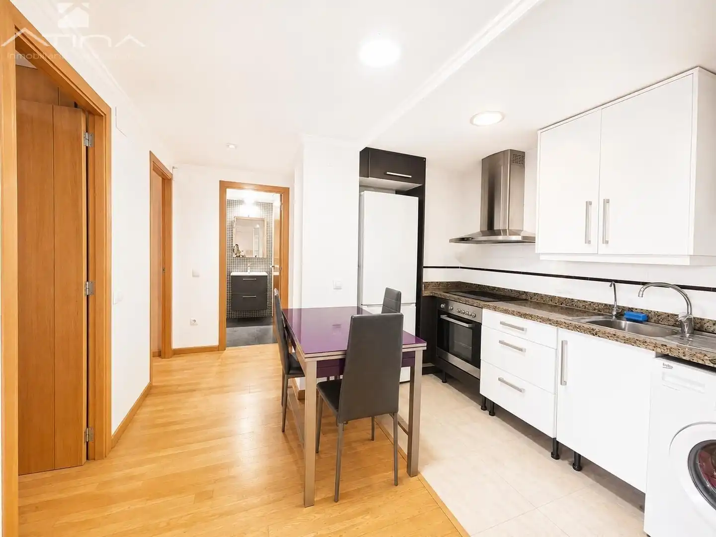 Kitchen of Flat for sale in Gandia  with Air Conditioner, Heating and Parquet flooring