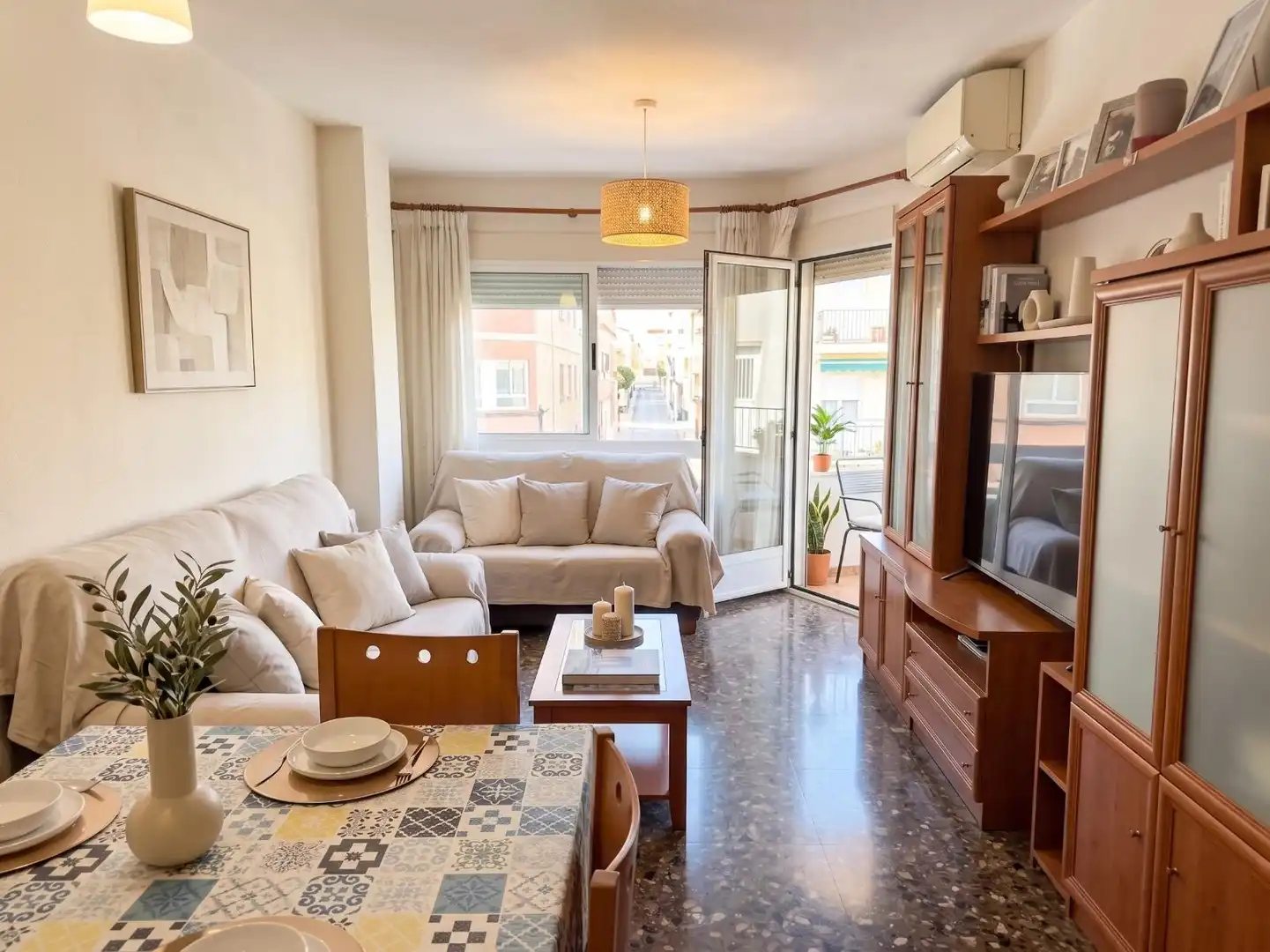 Sala de estar de Piso de alquiler en La Pobla de Vallbona