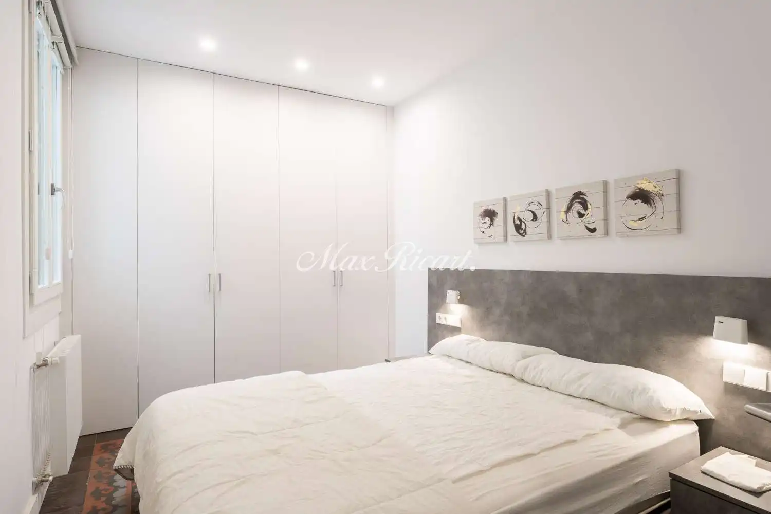 Schlafzimmer von Wohnung zur Miete in Barcelona mit Klimaanlage, Heizung und Terrasse