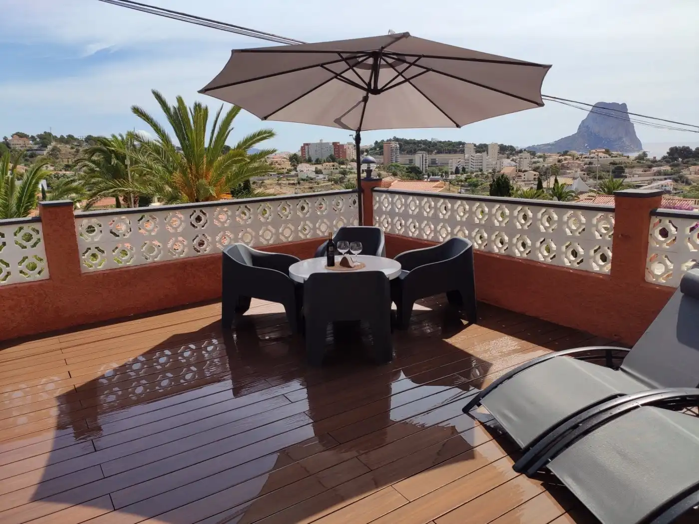 Terrassa de Casa o xalet en venda en Calpe / Calp amb Aire condicionat, Calefacció i Jardí privat