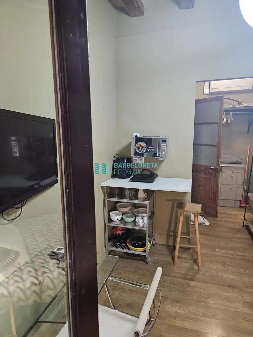 Cocina de Piso de alquiler en Barcelona con Aire acondicionado y Amueblado