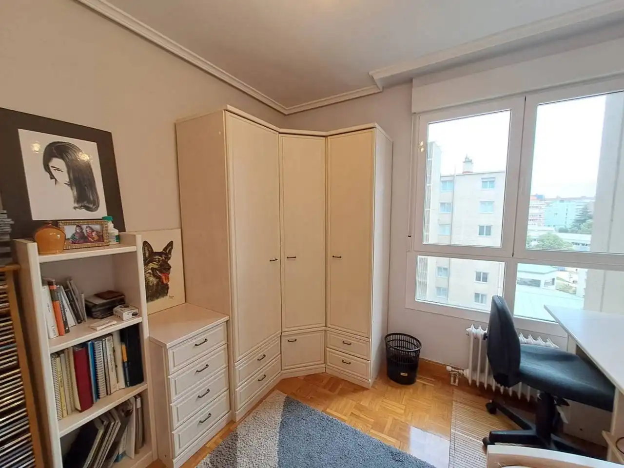 Schlafzimmer von Wohnung zur Miete in Burgos mit Heizung, Parkett und Abstellraum