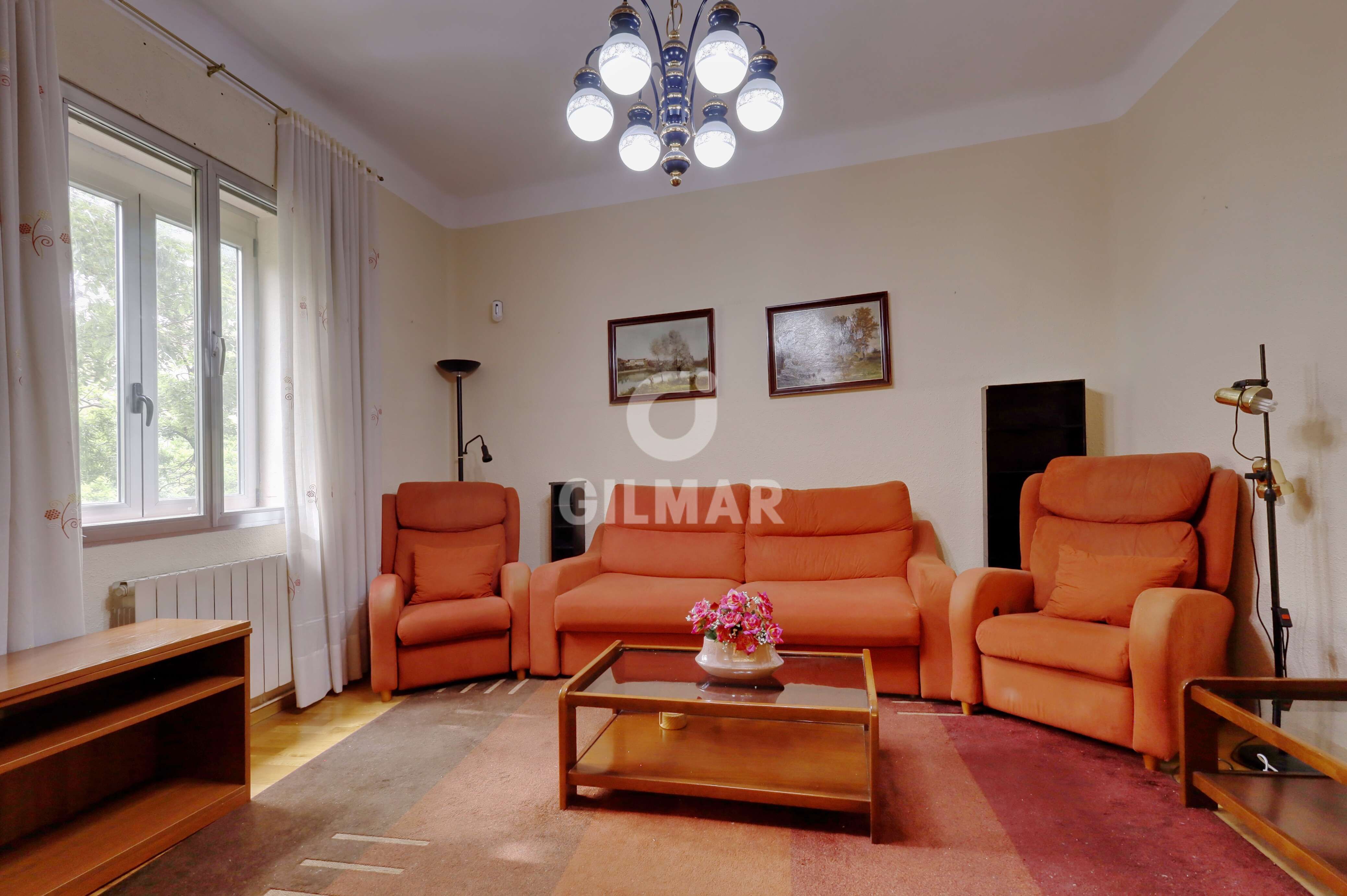 Living room of Flat for sale in  Madrid Capital  with Heating