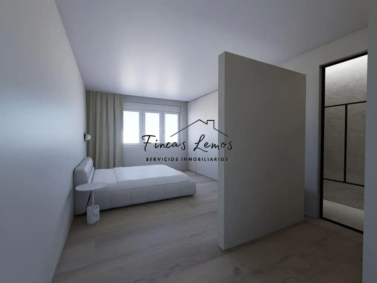Bedroom of Flat for sale in Carballo  with Heating and Furnished