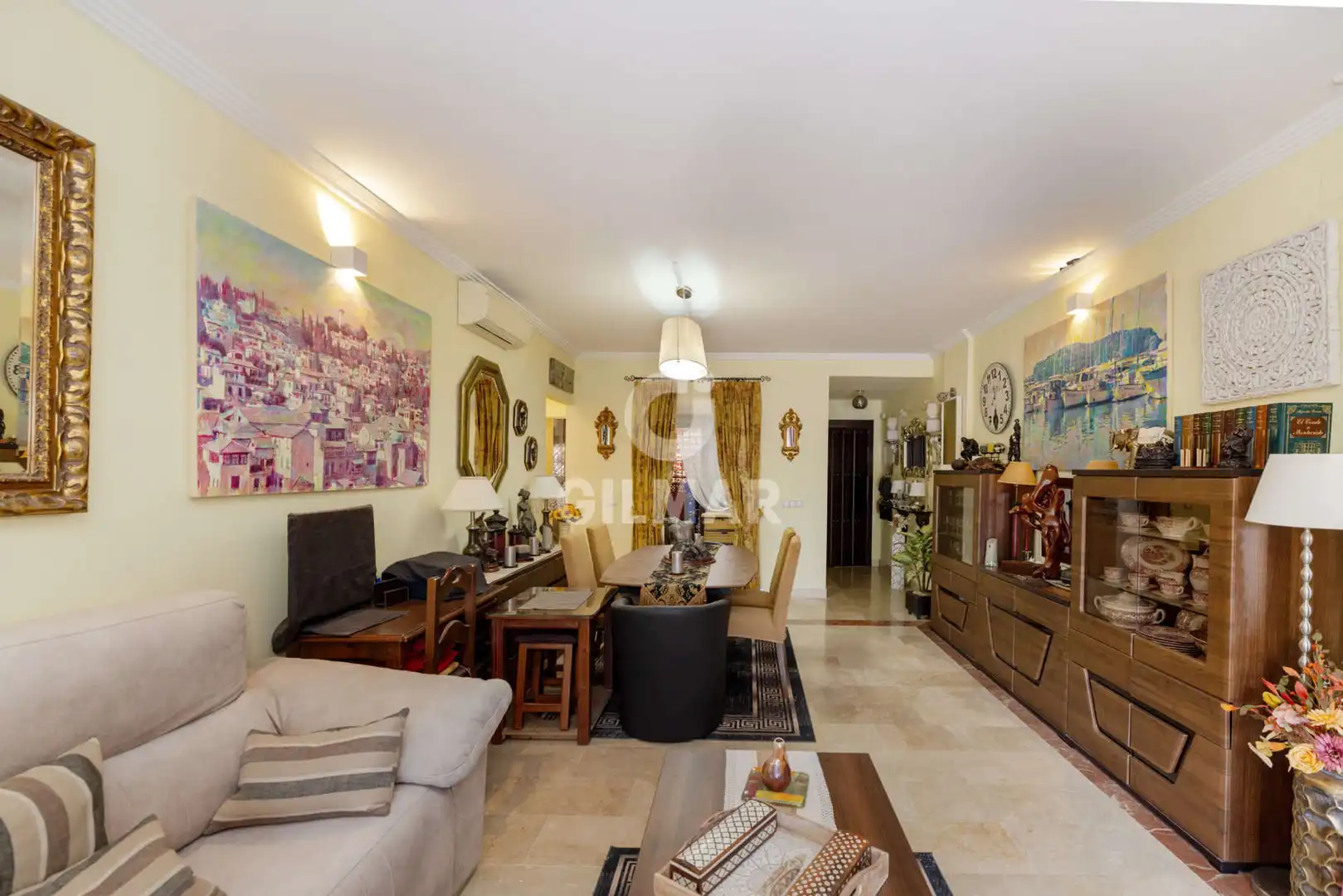 Sala de estar de Apartamento en venta en Estepona con Calefacción, Jardín privado y Trastero