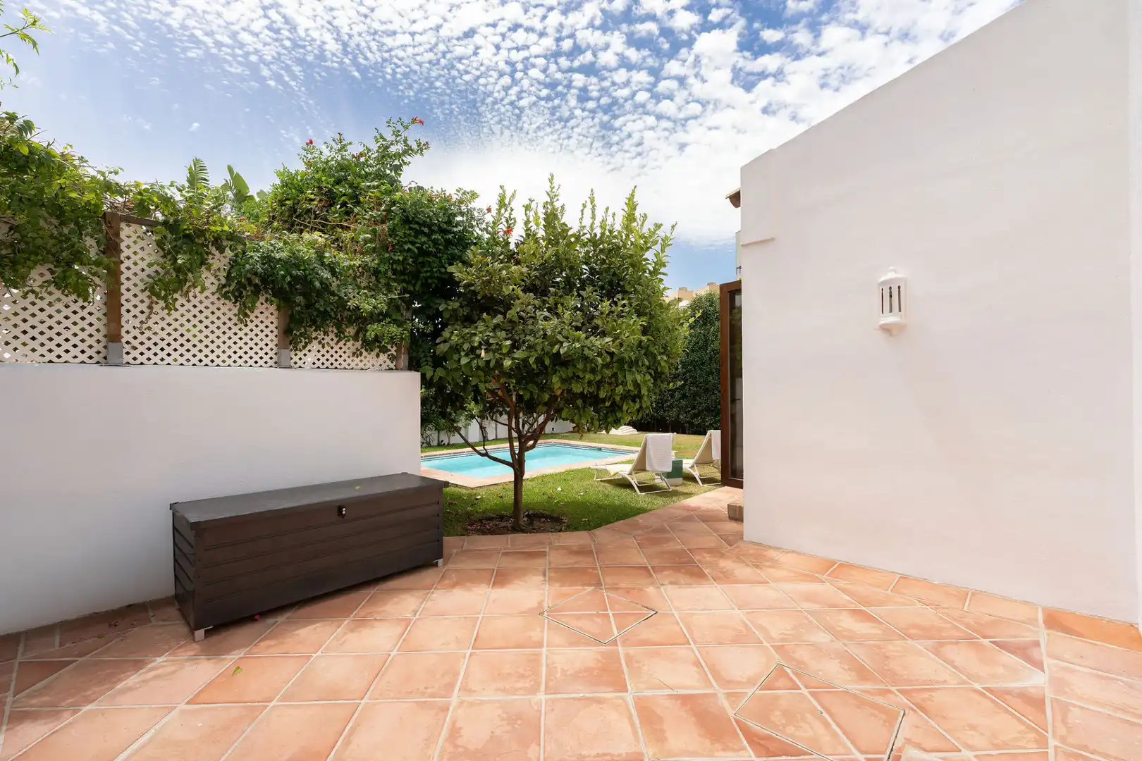 Terraza de Casa o chalet en venta en Estepona con Aire acondicionado, Jardín privado y Terraza