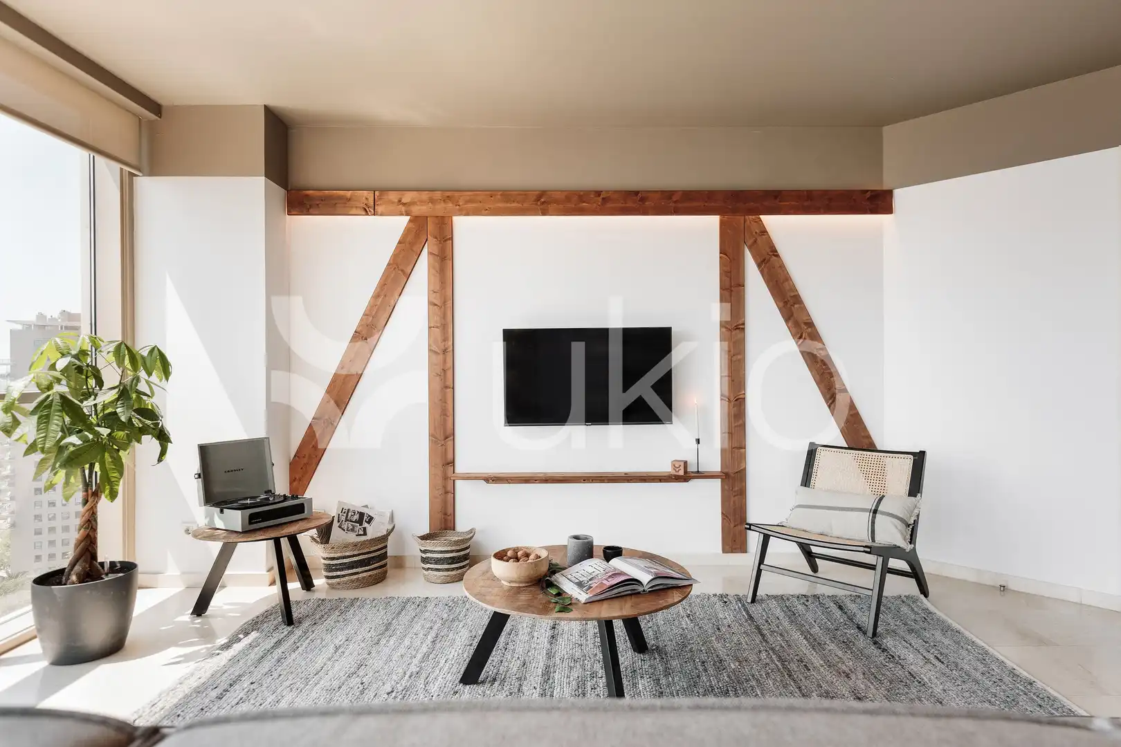 Sala d'estar de Apartament de lloguer en Barcelona amb Aire condicionat, Calefacció i Terrassa