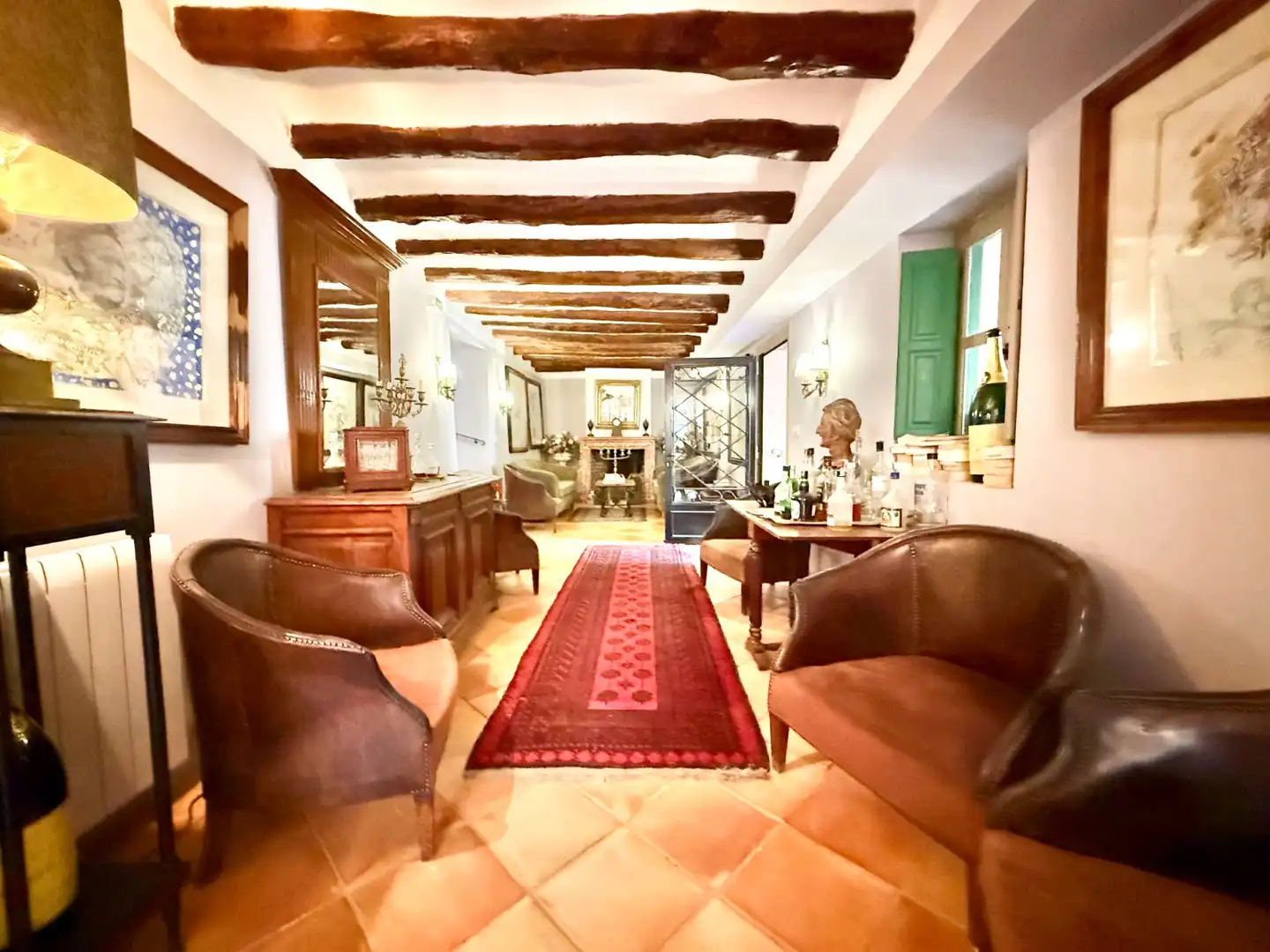 Sala d'estar de Finca rústica en venda en Alcoleja amb Aire condicionat, Jardí privat i Terrassa