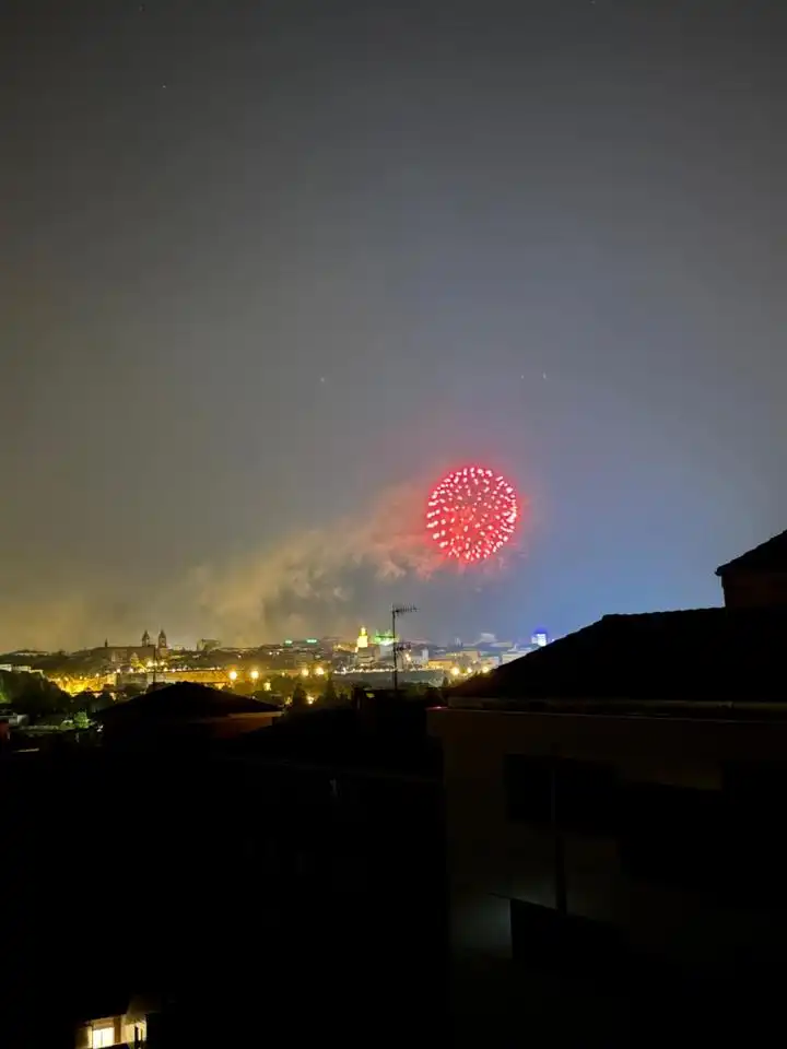 Vista exterior de Ático en venta en Ansoáin / Antsoain con Calefacción, Terraza y Amueblado