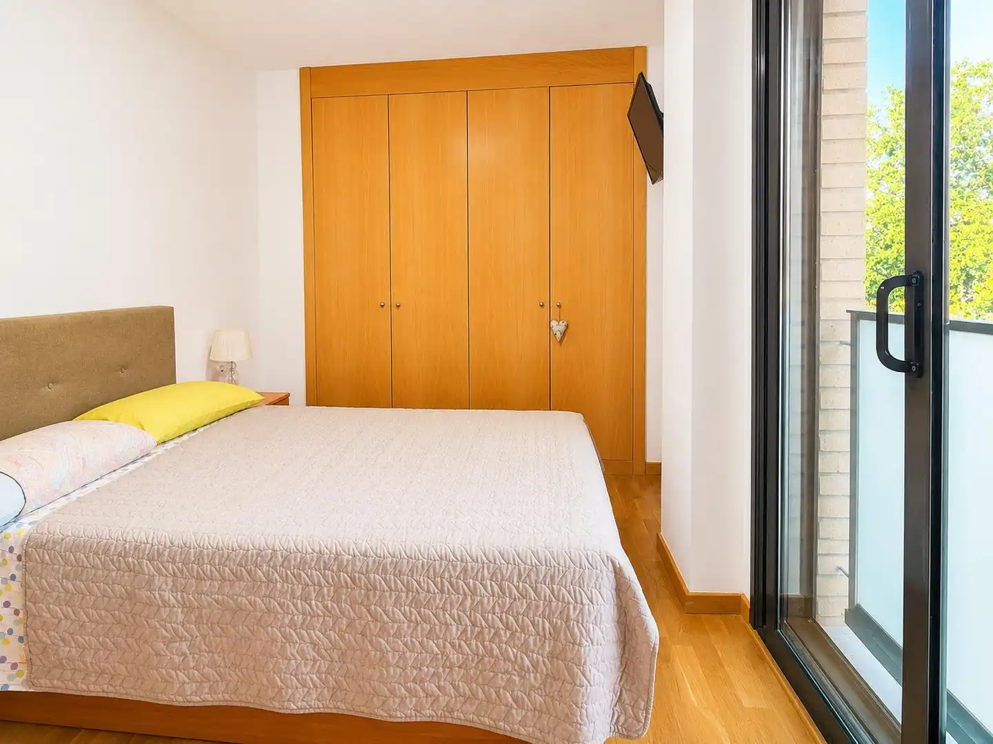 Bedroom of Flat for sale in Sentmenat  with Air Conditioner, Heating and Parquet flooring