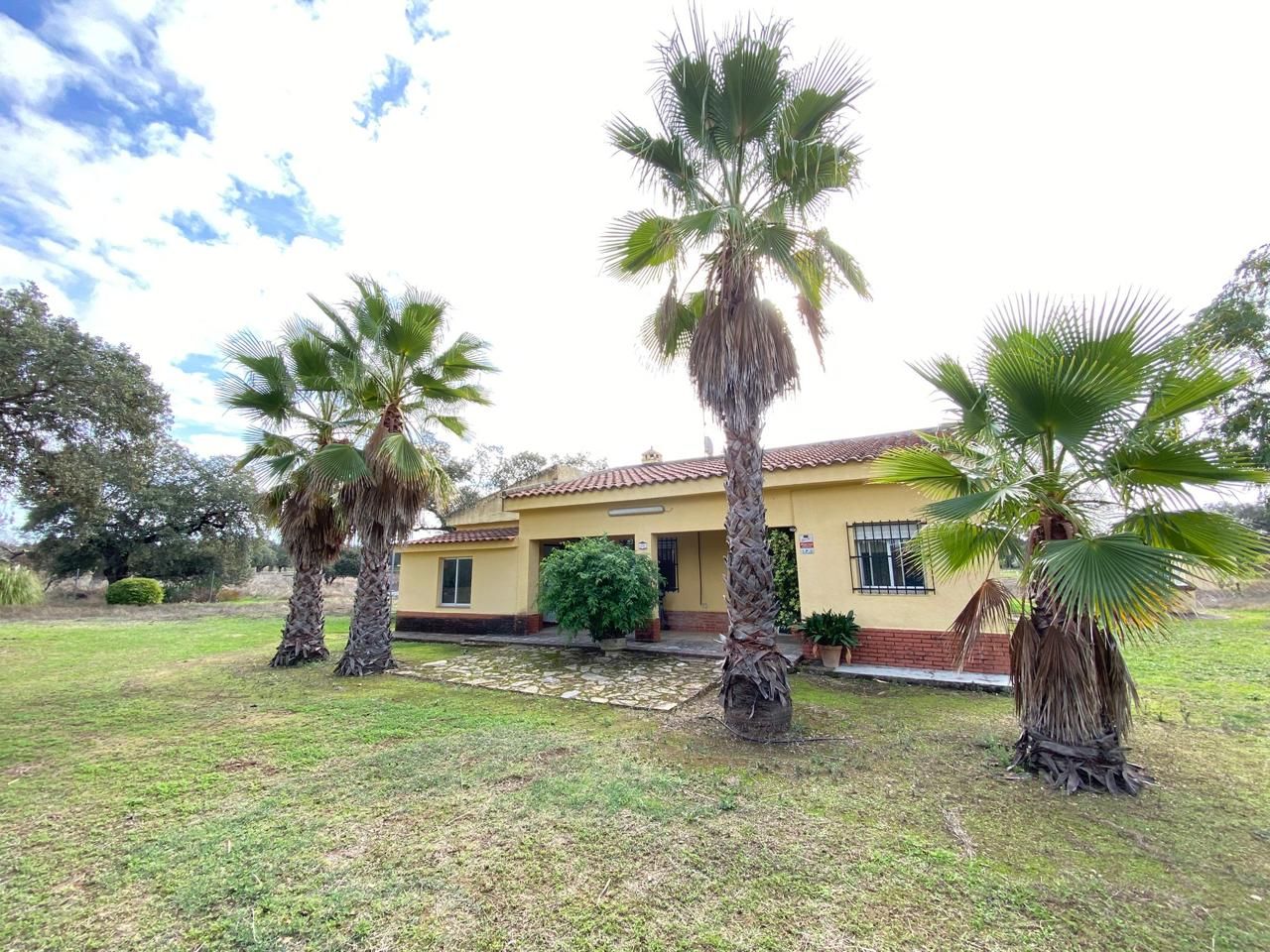 Exterior view of Country house for sale in Badajoz Capital  with Private garden, Storage room and Swimming Pool