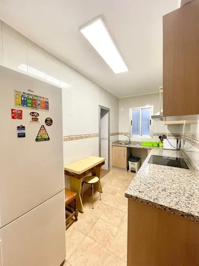 Cuina de Pis de lloguer en Granada amb Terrassa, Moblat i Balcó