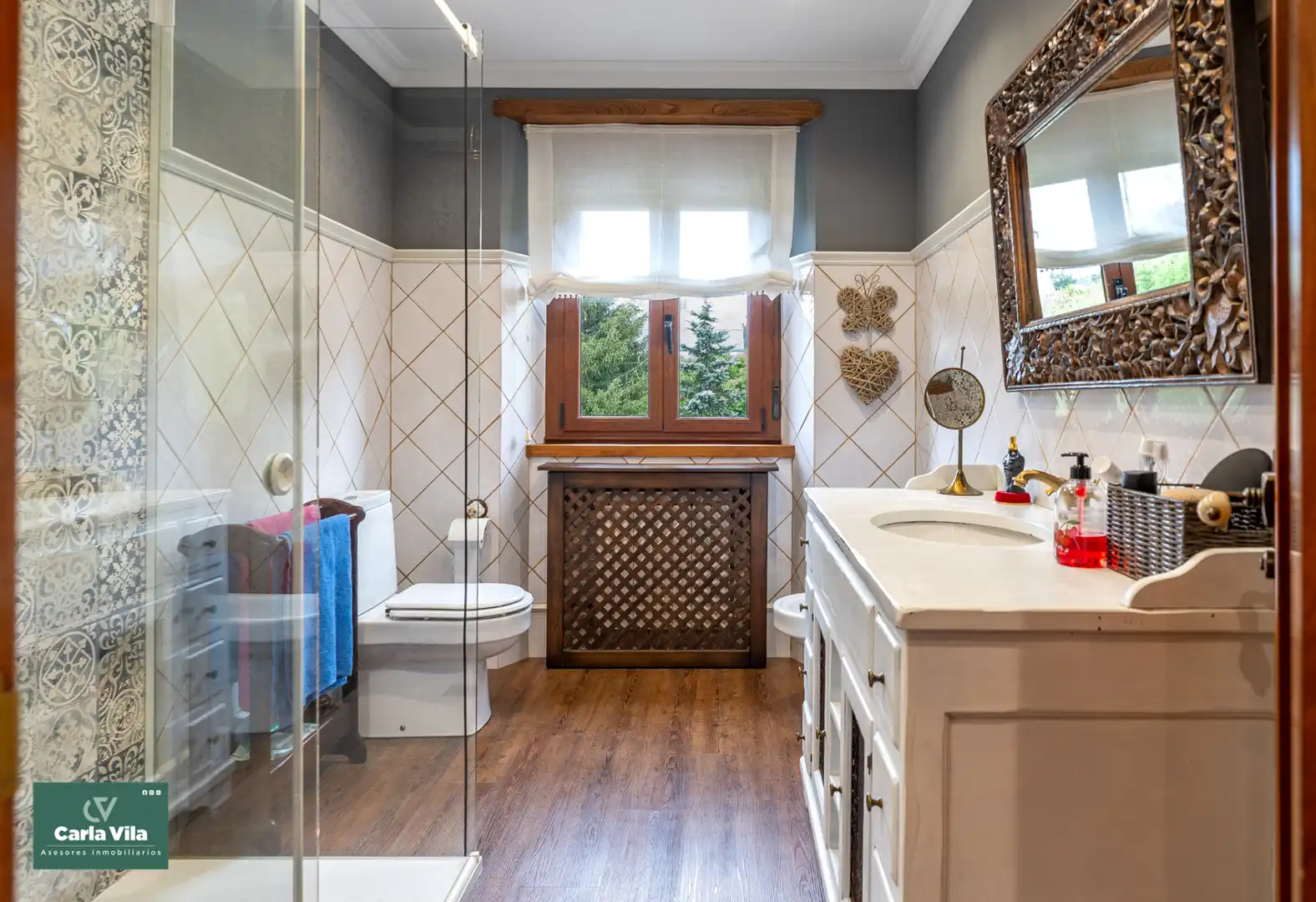 Bathroom of Houses for sale in Lugo  with Heating, Private garden and Parquet flooring