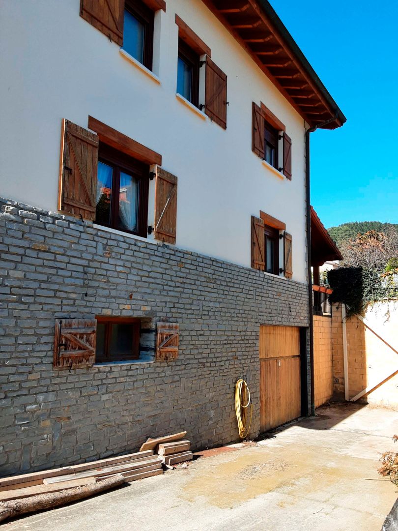 Exterior view of Single-family semi-detached for sale in Artziniega  with Heating and Private garden