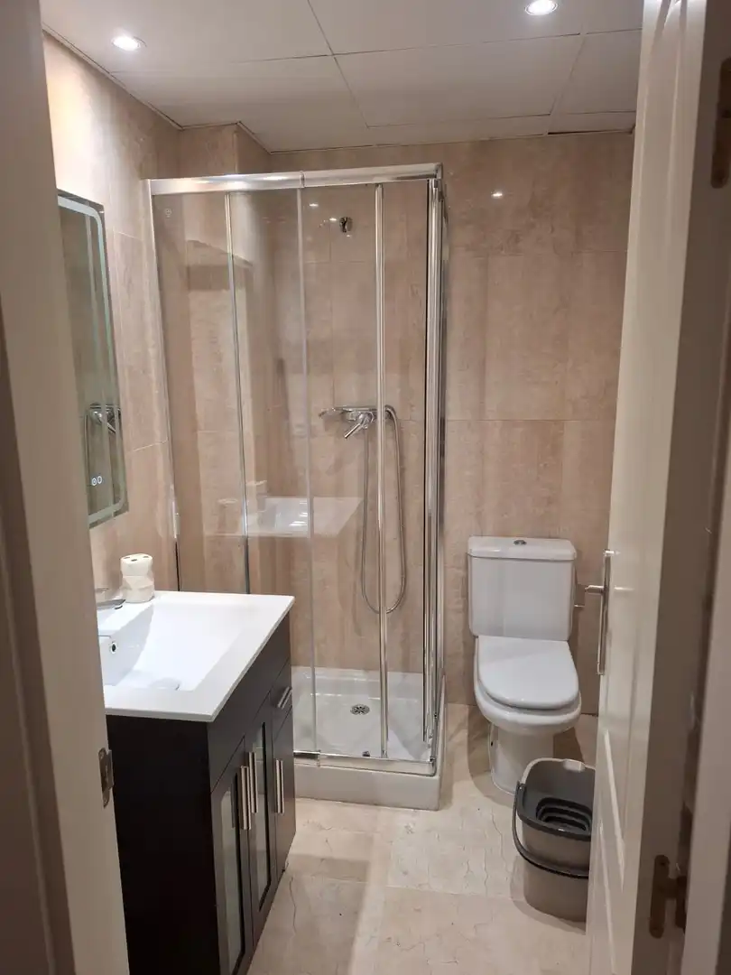 Bathroom of Apartments for rent in Estepona  with Air Conditioner and Terrace