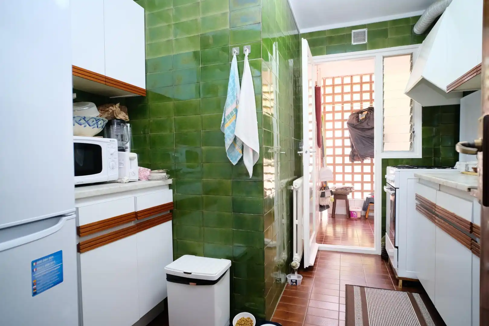 Cocina de Apartamento de alquiler en Caldes d'Estrac con Calefacción, Jardín privado y Terraza