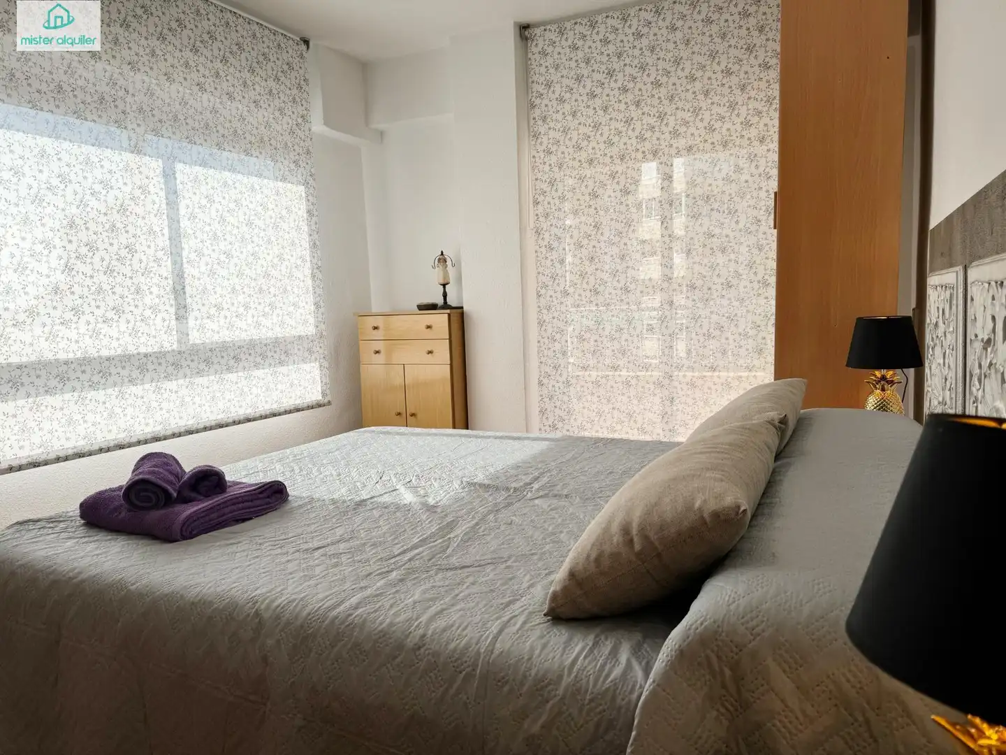 Bedroom of Apartments for rent in El Campello  with Air Conditioner, Terrace and Furnished