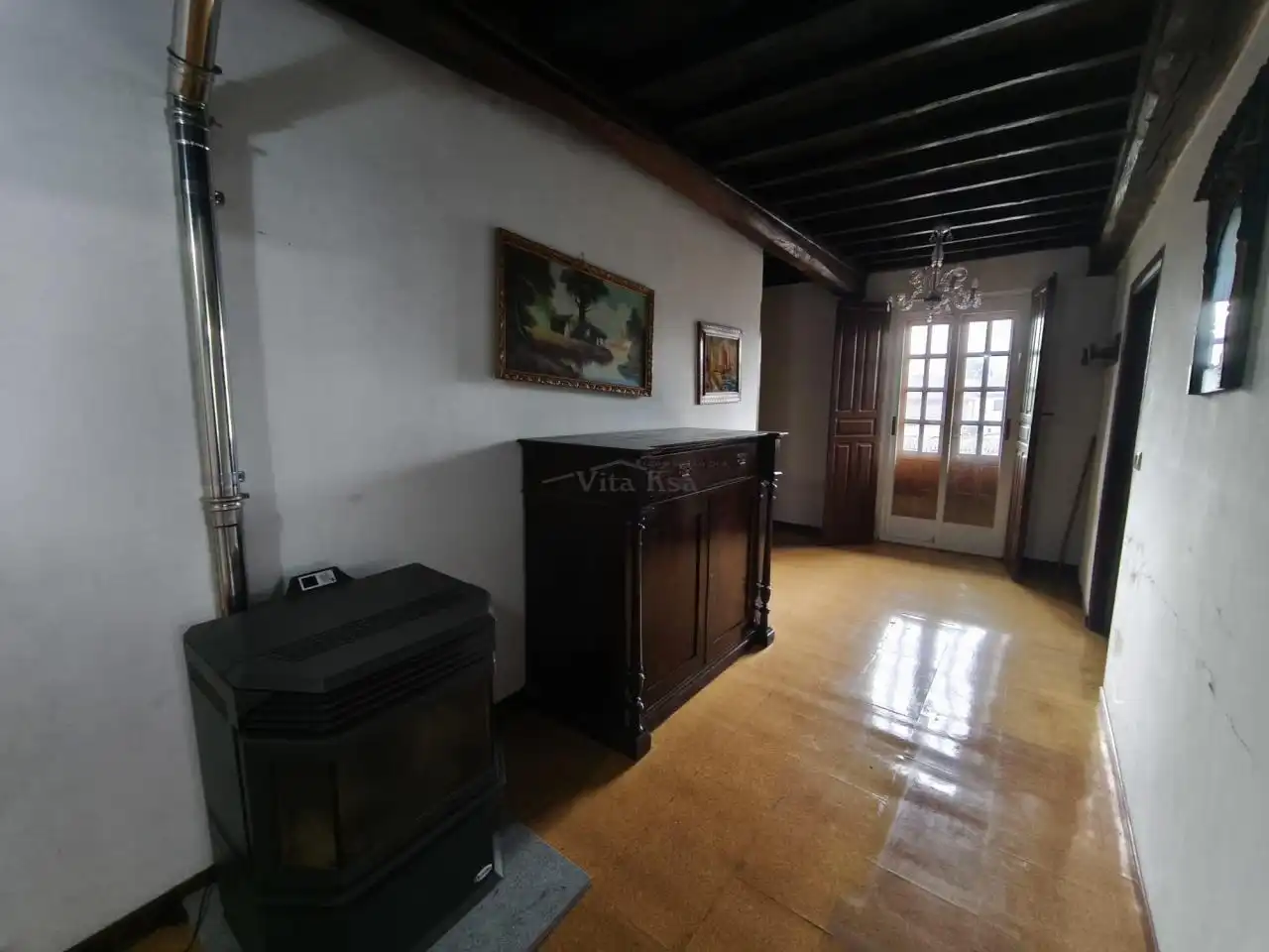 Sala d'estar de Finca rústica en venda en Esgos amb Calefacció, Jardí privat i Balcó