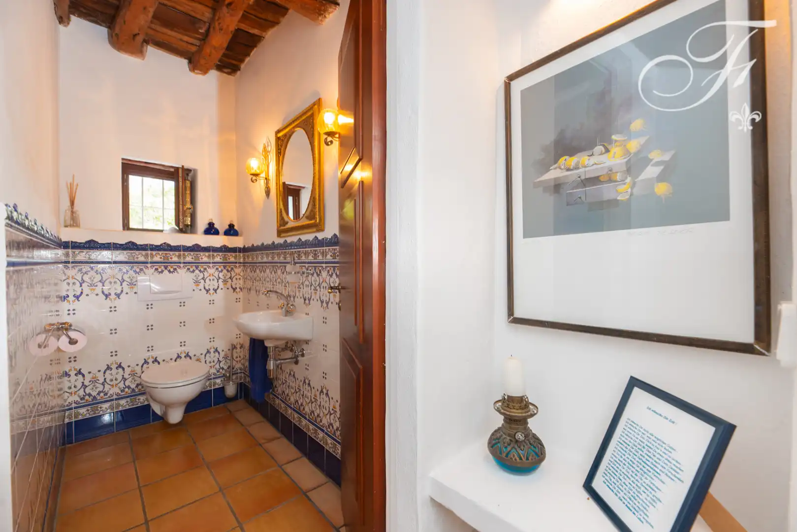 Bany de Finca rústica en venda en Sant Antoni de Portmany amb Calefacció, Jardí privat i Terrassa