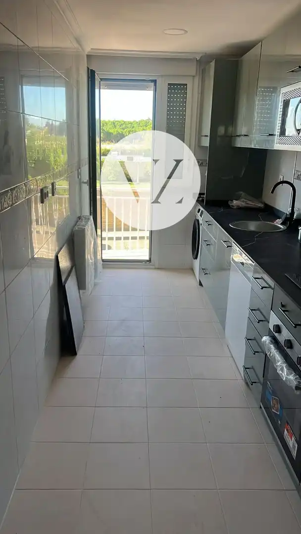 Kitchen of Flat for rent in Pelabravo  with Heating, Terrace and Swimming Pool