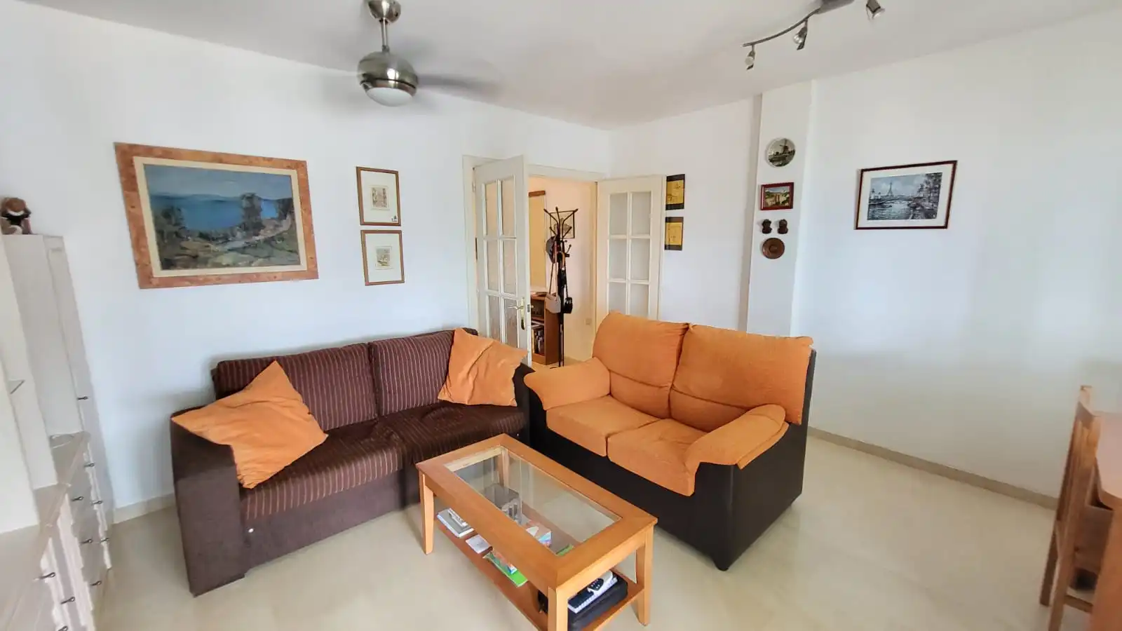 Living room of Flat for sale in Rincón de la Victoria  with Terrace, Furnished and Washing machine