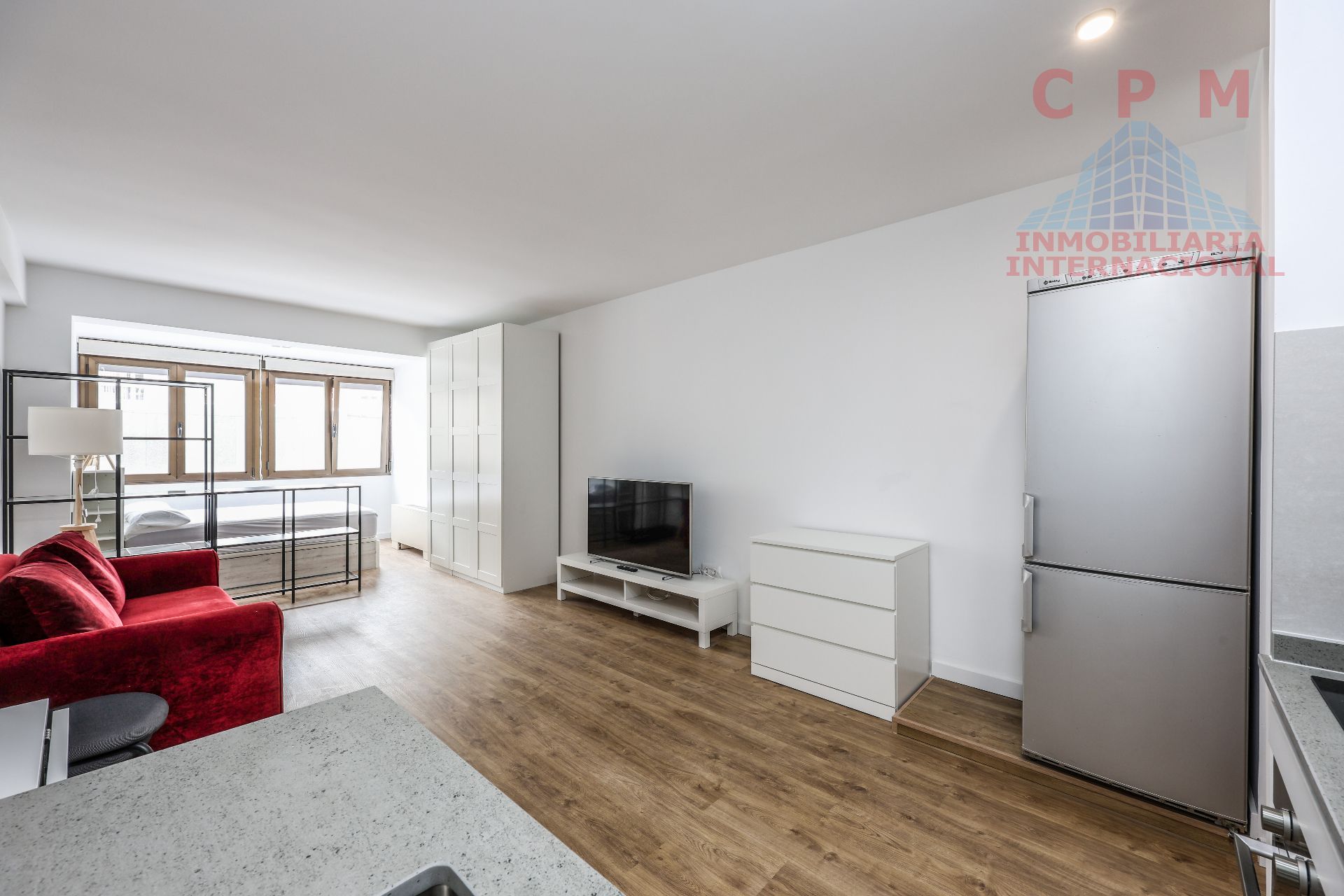 Living room of Study to rent in  Madrid Capital  with Air Conditioner, Heating and Parquet flooring
