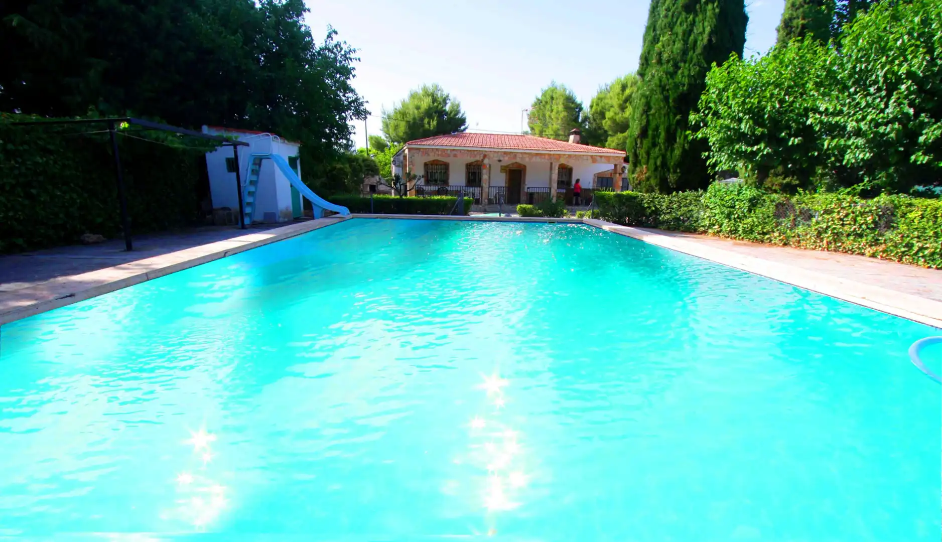 Piscina de Casa o xalet en venda en Albacete amb Aire condicionat, Jardí privat i Terrassa