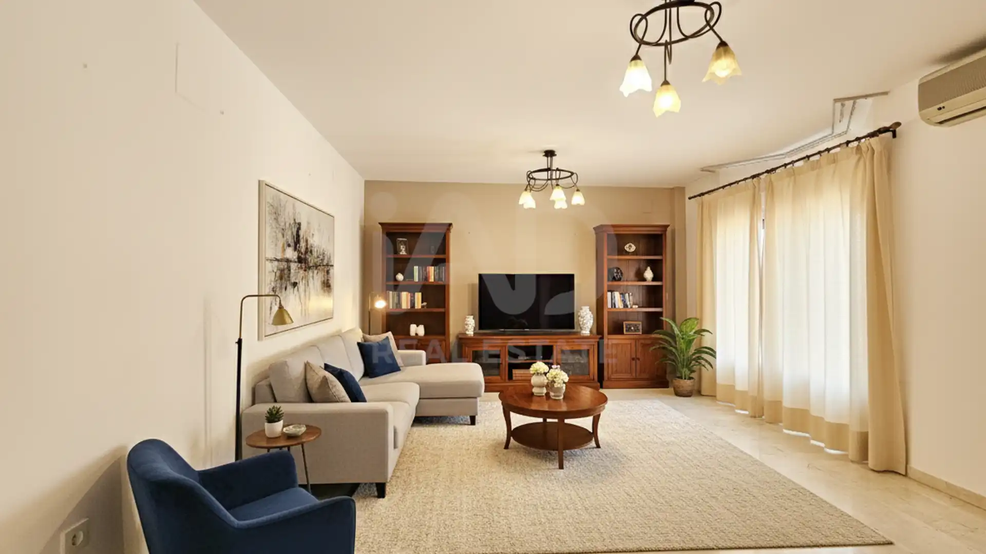 Sala d'estar de Casa adosada en venda en Alhendín amb Aire condicionat i Calefacció