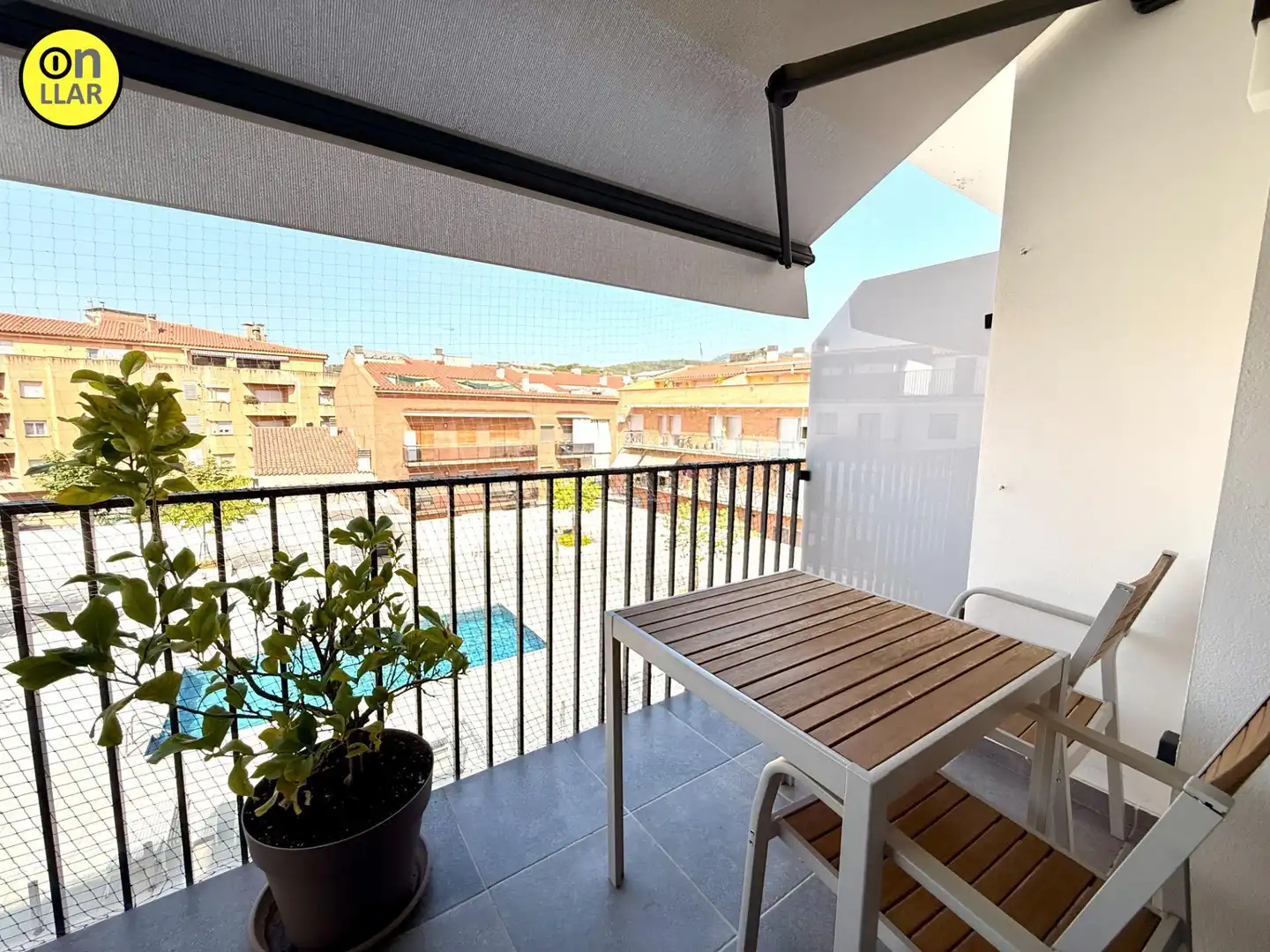 Terraza de Piso de alquiler en La Garriga con Parquet, Terraza y Trastero