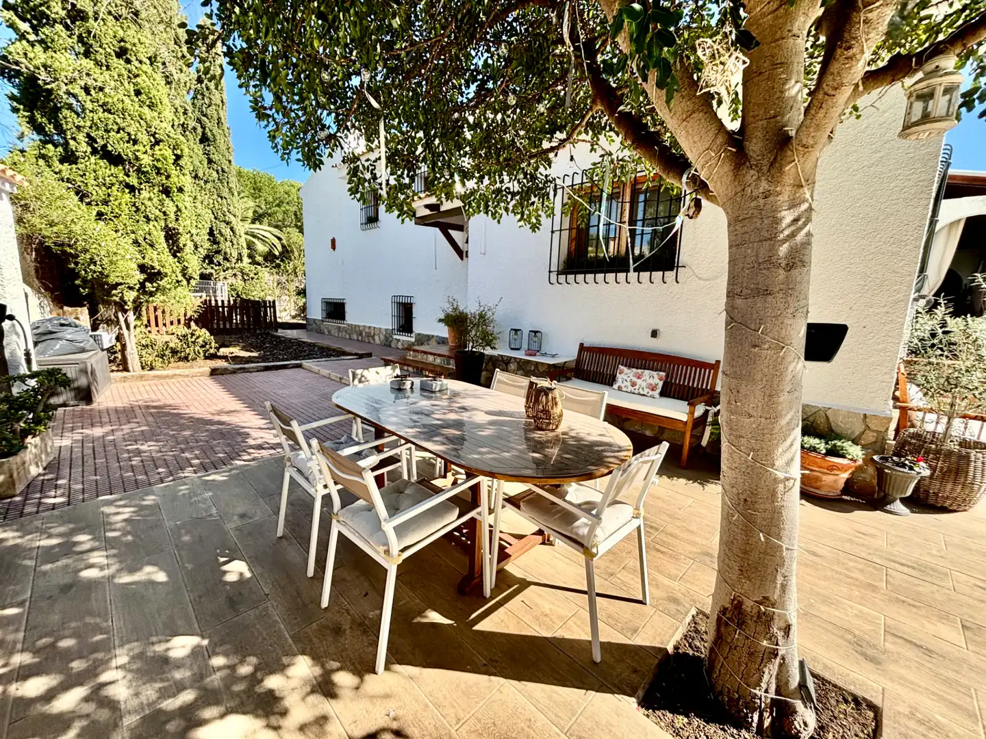 Terrassa de Casa o xalet en venda en Mutxamel amb Aire condicionat, Jardí privat i Terrassa