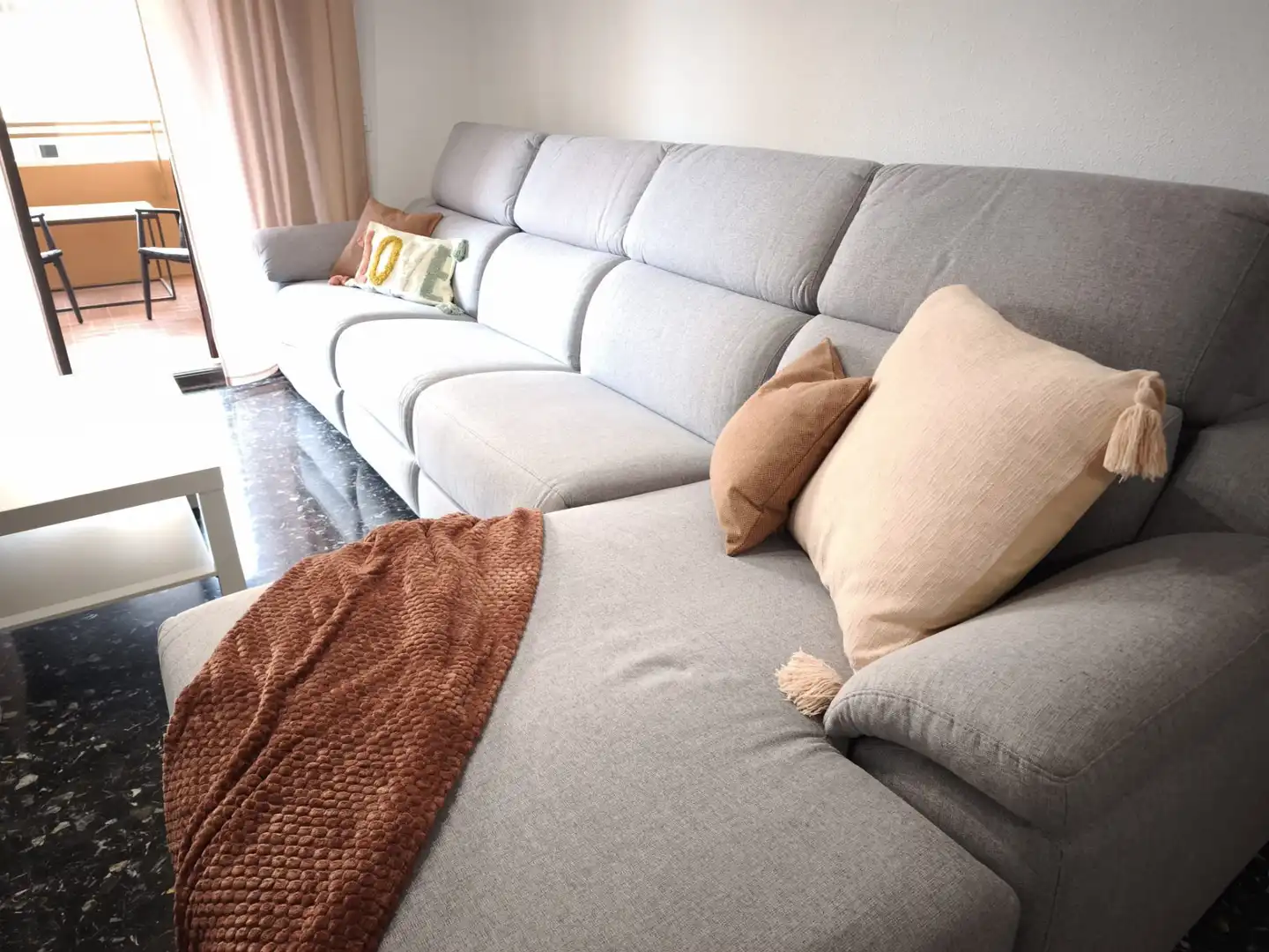 Wohnzimmer von Wohnung zur Miete in Valencia mit Klimaanlage, Möbliert und Balkon