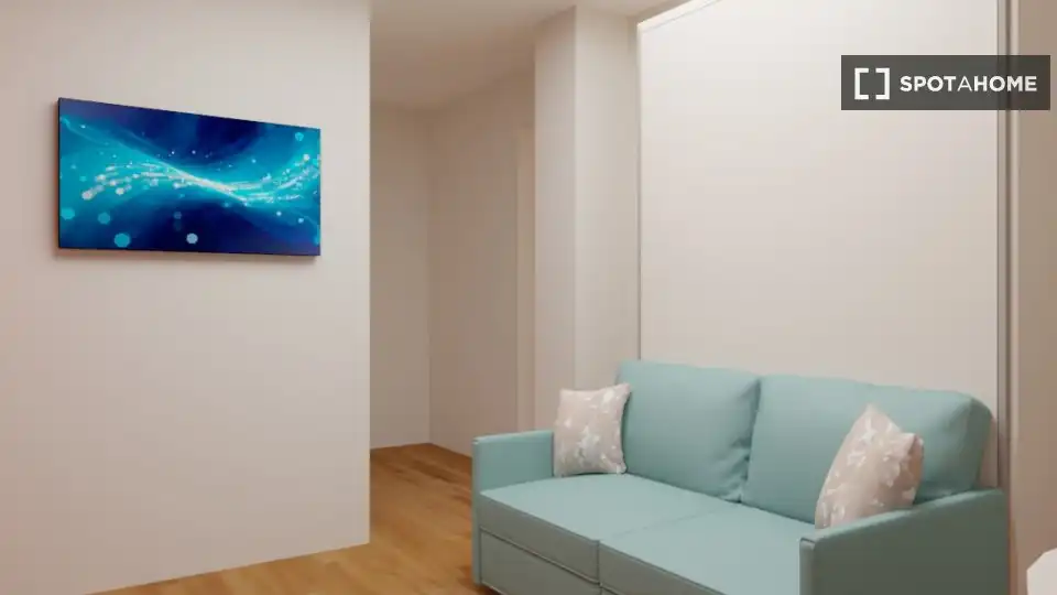 Sala d'estar de Pis de lloguer en Valencia amb Aire condicionat, Calefacció i Moblat