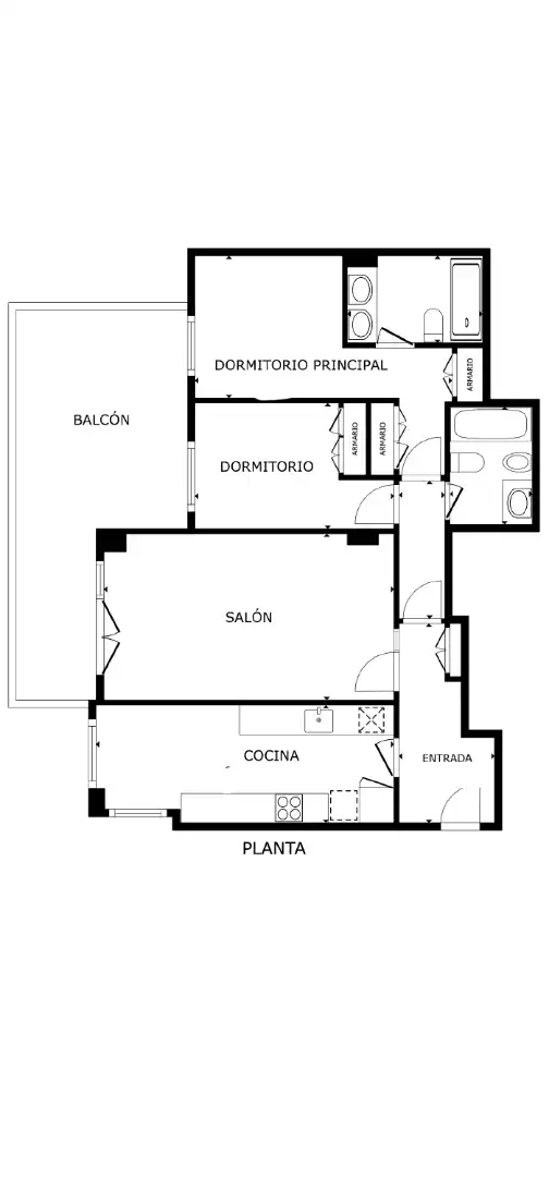 Wohnung zum Verkauf in Las Rozas de Madrid mit Klimaanlage, Heizung und Parkett