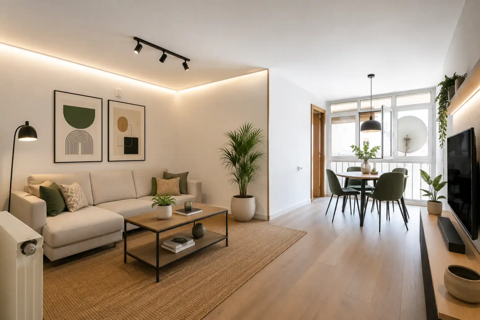 Sala de estar de Piso en venta en Terrassa